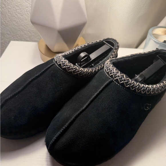 UGG Other - UGG Black Suede Loafers with Patterned Trim